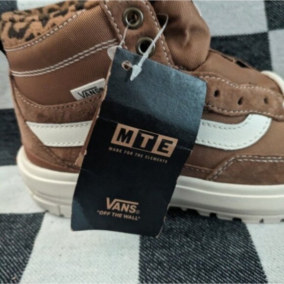 Vans UltraRange Exo Mte 1 High Women 5 Brown White Leopard UltraCush GF 112025 - Picture 6 of 14